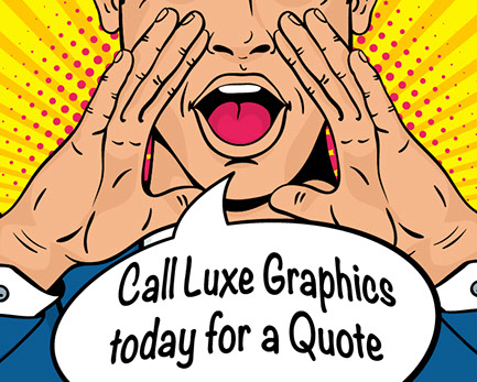 Cartoon style image showing man with hands around mouth and speech bubble.